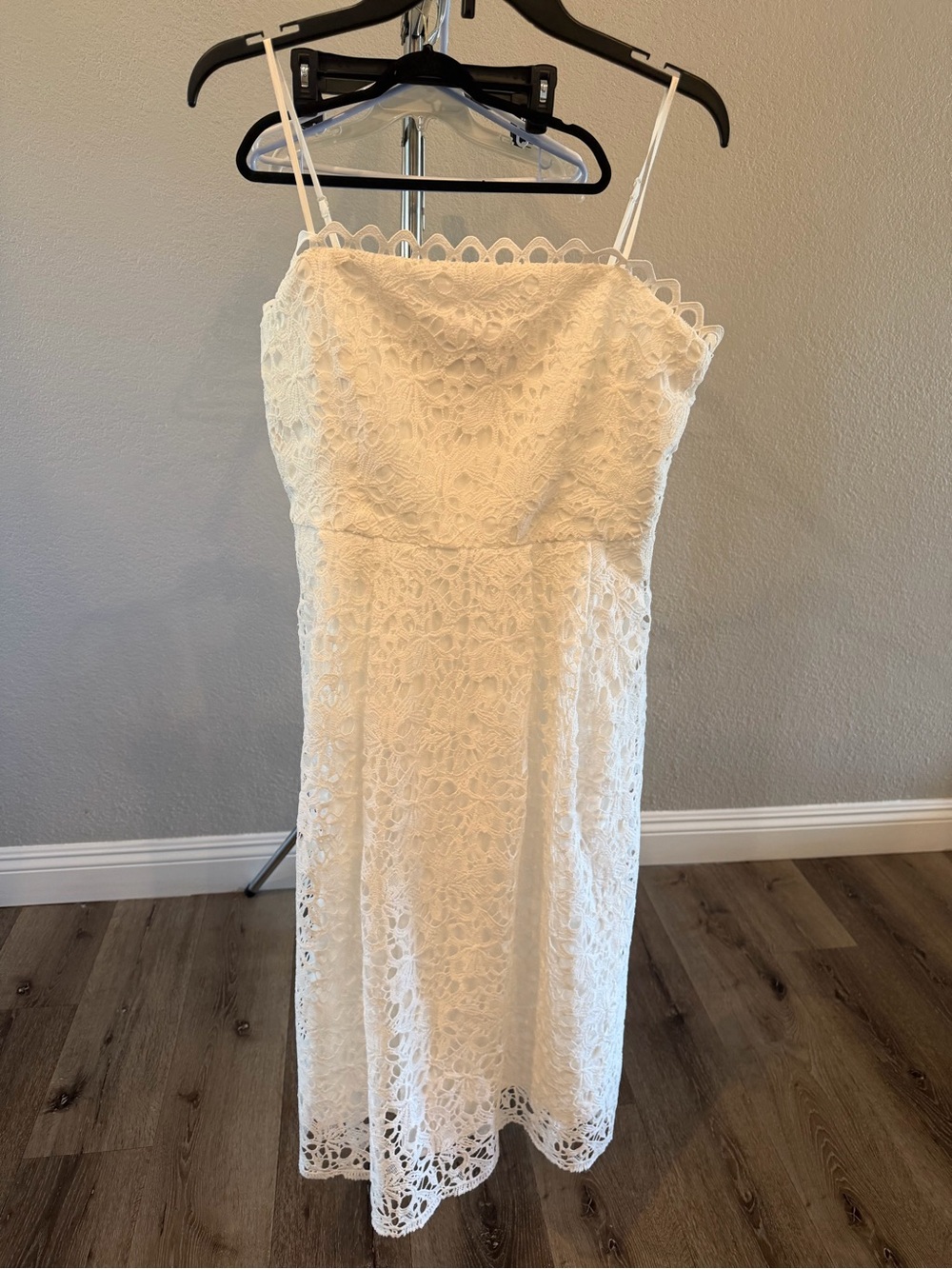 NSR Lace Spaghetti Strap Midi Dress L